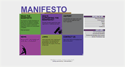 Desktop Screenshot of dramatheatremanifesto.co.uk