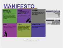 Tablet Screenshot of dramatheatremanifesto.co.uk